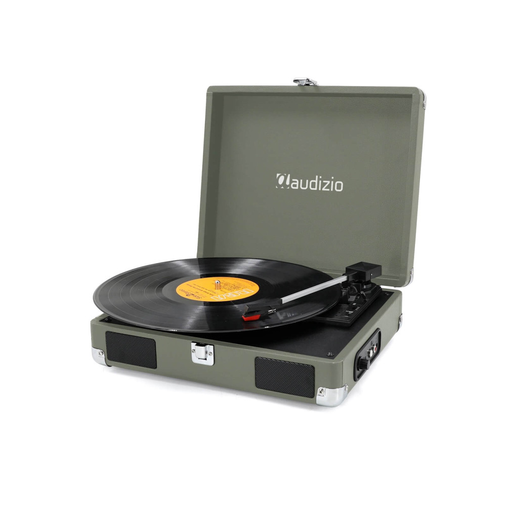 Audizio RP111W - Bakelit lemezjátszó bőrönd kialakításban - Zöld