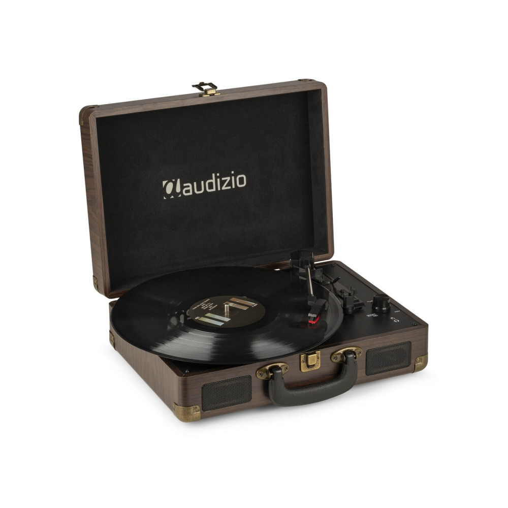 Audizio RP114W - Bakelit lemezjátszó bőrönd kialakításban - Fa