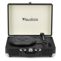 Audizio RP116BK - Bakelit lemezjátszó bőrönd kialakításban - Bluetooth - Fekete