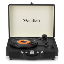 Audizio RP116BK - Bakelit lemezjátszó bőrönd kialakításban - Bluetooth - Fekete