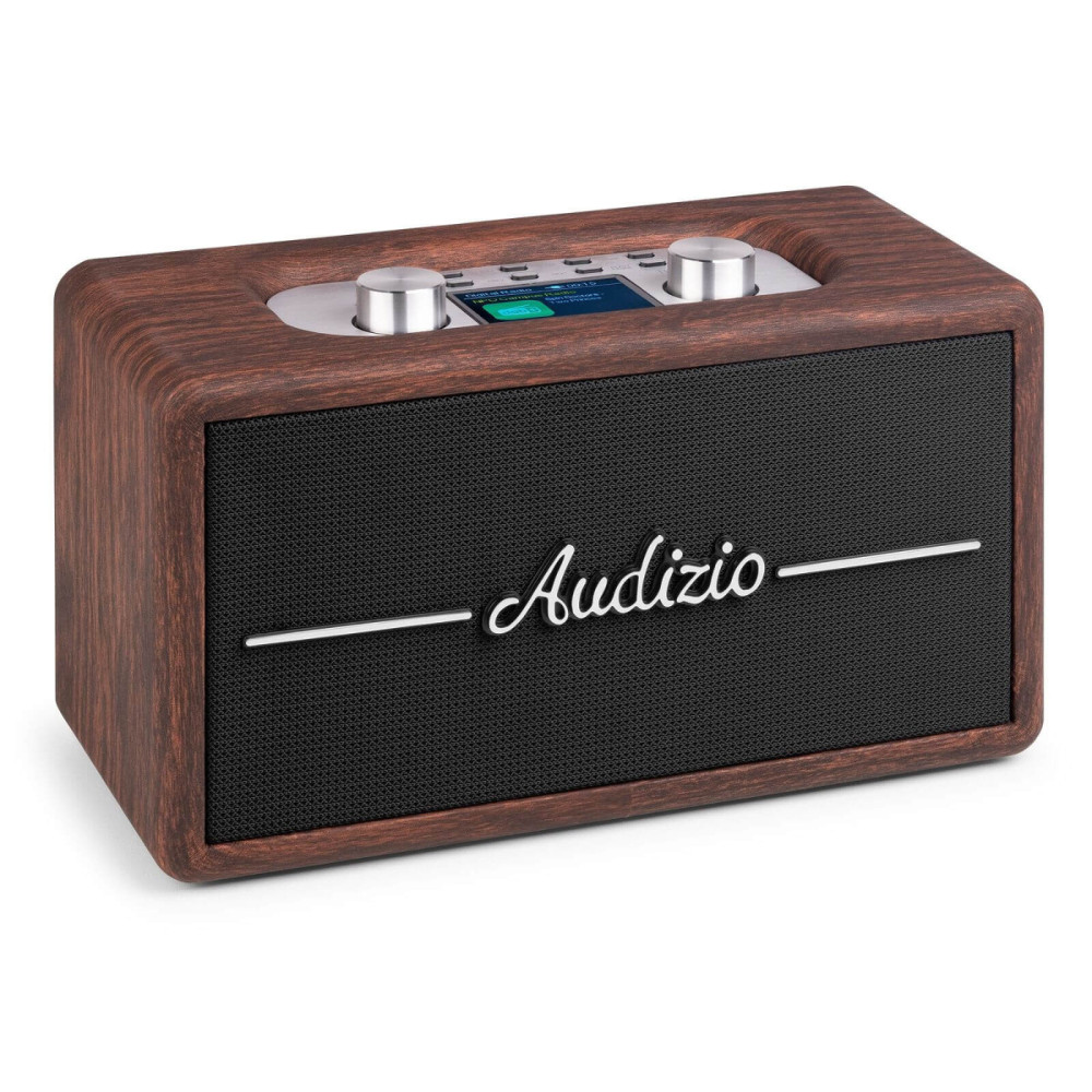 Audizio Tune60 Retro rádió FM, Bluetooth - Sötét fa