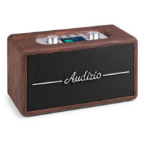 Audizio Tune60 Retro rádió FM, Bluetooth - Sötét fa