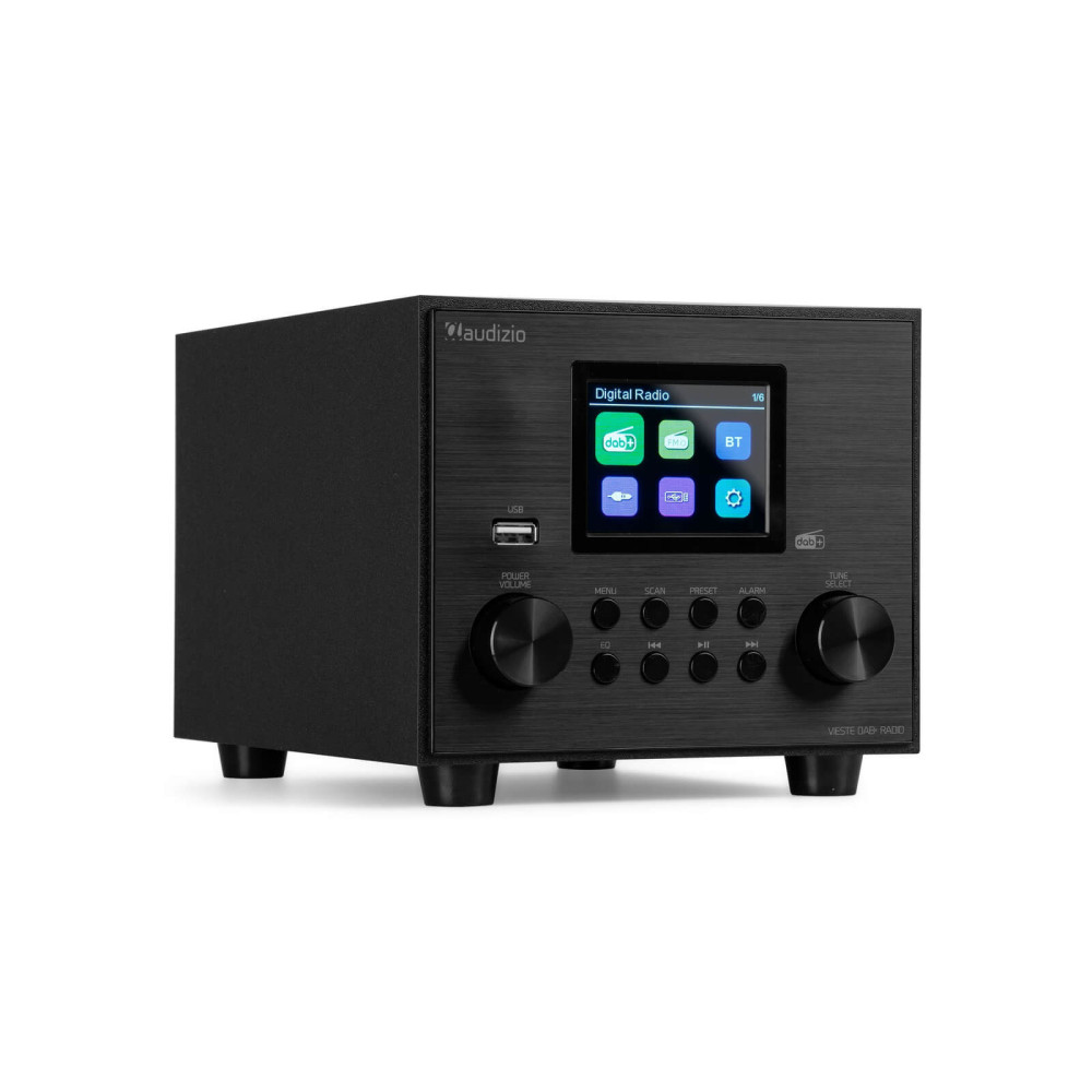 Audizio Vieste FM /  rádió 60W, USB, Bluetooth - fekete