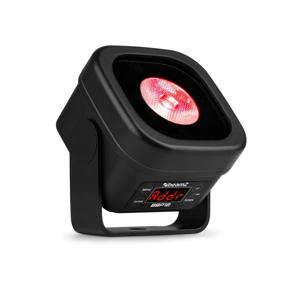 BeamZ BBP12 RGB-UV (12W) LED DMX akkumulátoros reflektor + IR távirányító