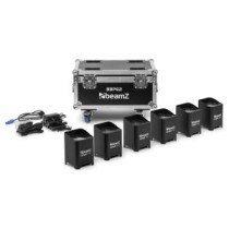 BeamZ BBP62 Reflektor szett, 6db lámpa + hordozó doboz, DMX, 6x 12W 6-1 RGBWA-UV LED