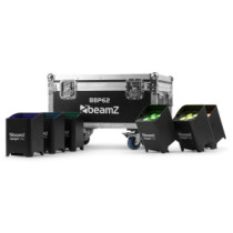 BeamZ BBP62 Reflektor szett, 6db lámpa + hordozó doboz, DMX, 6x 12W 6-1 RGBWA-UV LED