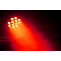 BeamZ BT300 FlatPAR RGBAW-UV (12x10W) DMX Quad LED reflektor (Multicolor) + IR távirányító