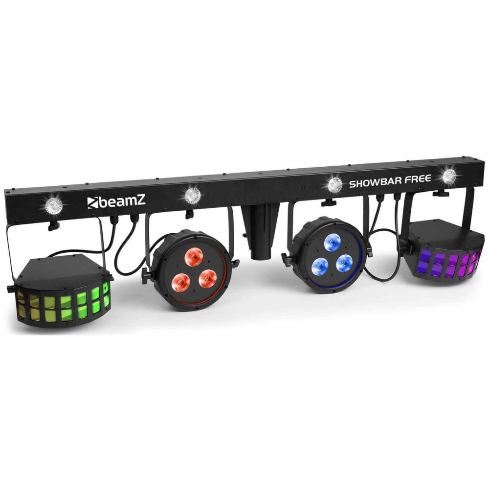 BeamZ Showbar, 2x Par, 2x Derby, Stroboszkóp, DMX
