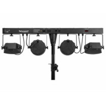 BeamZ Showbar, 2x Par, 2x Derby, Stroboszkóp, DMX