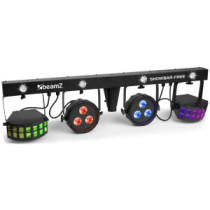 BeamZ Showbar, 2x Par, 2x Derby, Stroboszkóp, DMX