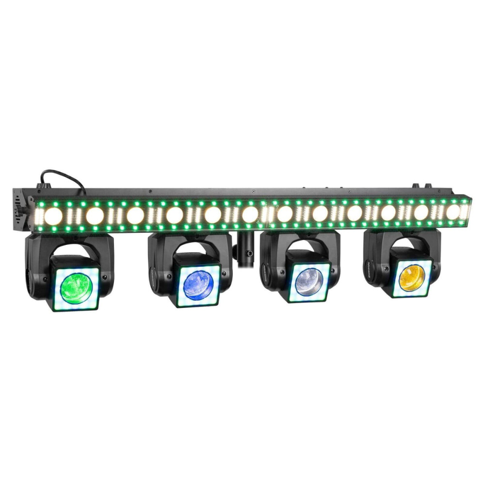 BeamZ ShowBar GO Edge 4x40W 4 az 1-ben LED robotlámpa + Stroboszkóp DMX fényeffekt