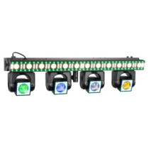 BeamZ ShowBar GO Edge 4x40W 4 az 1-ben LED robotlámpa + Stroboszkóp DMX fényeffekt