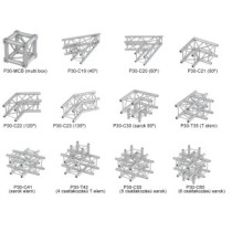 BeamZ Truss P30-L400 traverz, fényállvány egyenes elem (4m)