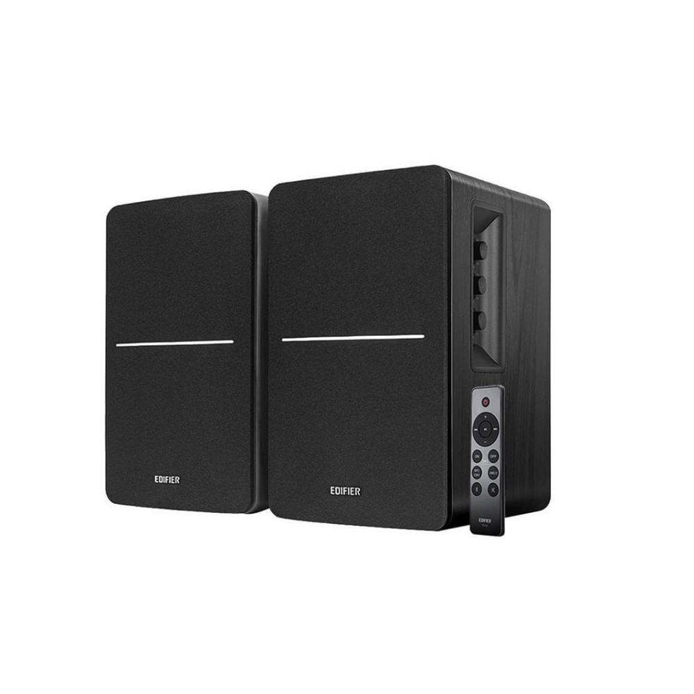 Edifier R1280DBs 2.0 hangfal FEKETE szín (RCA + Optika + Bluetooth + SUB kimenet)