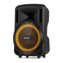 Fenton FT08LED MK2 (8") 300W akkumulátoros hordozható hangfal (1x mik + MP3 + Bluetooth)