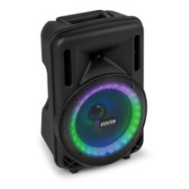 Fenton FT08LED MK2 (8") 300W akkumulátoros hordozható hangfal (1x mik + MP3 + Bluetooth)