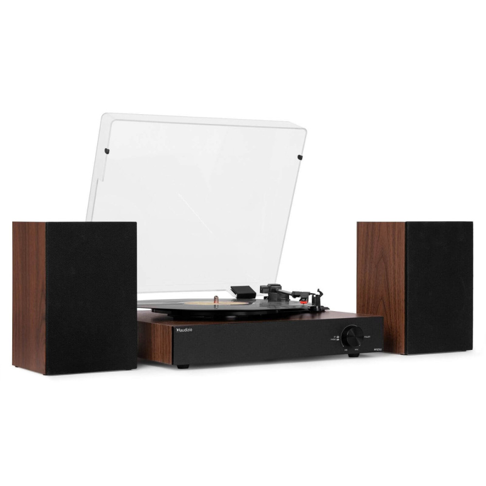 Audizio RP325W Bakelit lemezjátszó szett + 2 db hangfal, Bluetooth (Fa)