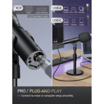 Fifine TANK2 Professzionális dinamikus énekmikrofon [XLR]