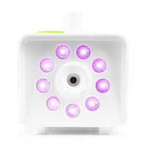 Fuzzix F509LW füstgép 9 leddel RGB (500W) - FEHÉR színű