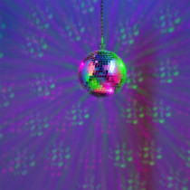 Fuzzix MB20ML Diszkógömb, tükörgömb + Motor + LED világítás (20 cm)