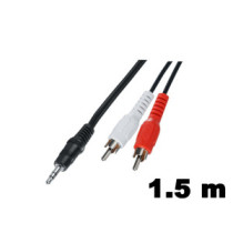 Thunder SC85-1,5 sztereo jelkábel (3,5 mm Jack - 2x RCA) - (1,5 m)