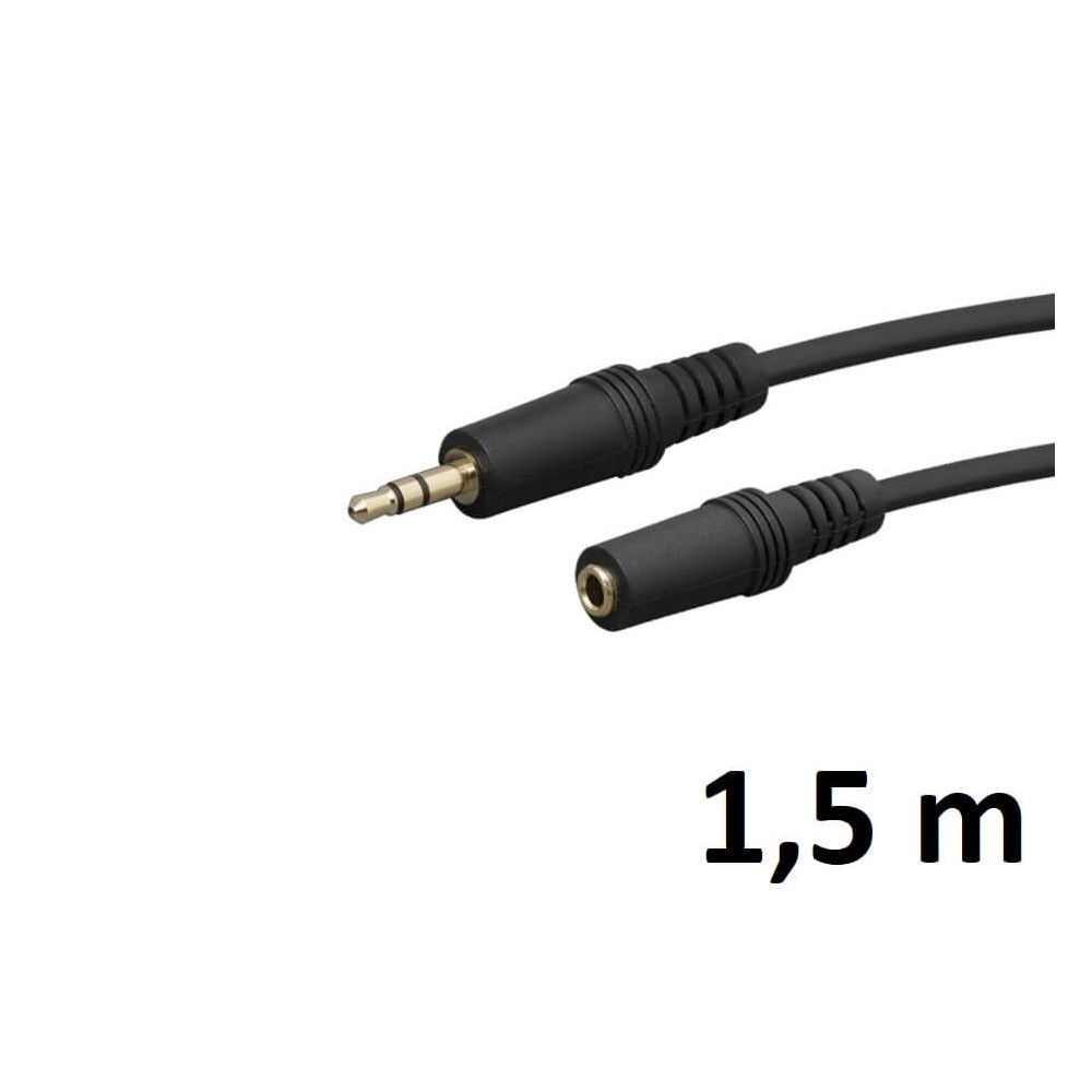Thunder SC90-1,5 sztereo jelkábel (3,5 mm Jack papa - 3,5 mm Jack mama) - (1,5 m)
