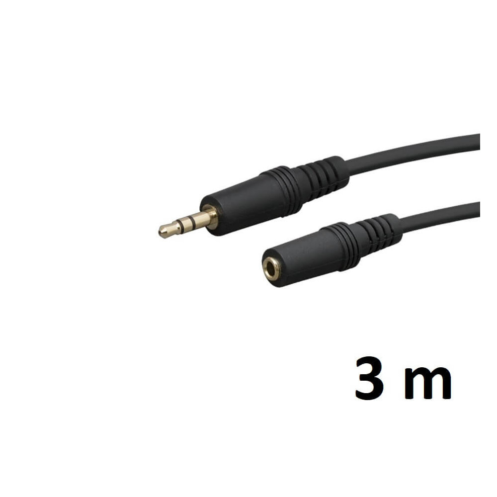Thunder SC90-3 sztereo jelkábel (3,5 mm Jack papa - 3,5 mm Jack mama) - (3 m)