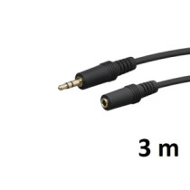 Thunder SC90-3 sztereo jelkábel (3,5 mm Jack papa - 3,5 mm Jack mama) - (3 m)