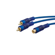 Thunder CX147-0,3 profi RCA Y-kábel (1x RCA mama - 2x RCA papa) - (0,3 m)