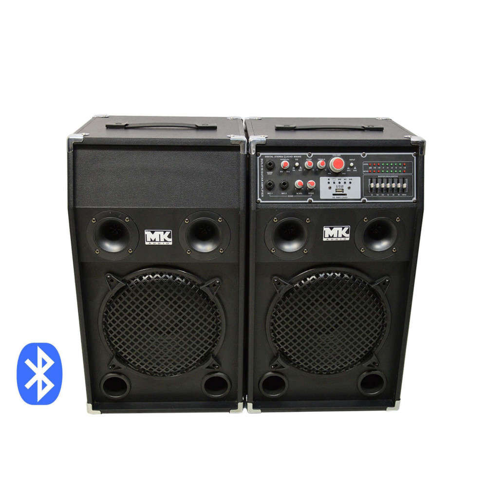 ReVoLuTioN DPX-10-MT 2x600W (10") aktív karaoke hangfal (MP3 + Bluetooth) + Állványhüvely