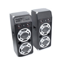 ReVoLuTioN DPX-210-LED 2x800W (2x 10") aktív karaoke hangfal (FM + MP3 + Bluetooth)