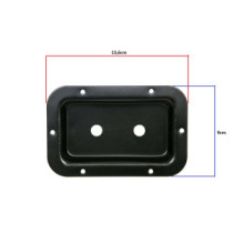 Thunder MTP-136J fém csatlakozó tálca, 2x 6,3 mm Jack furat (13,6x9 cm)