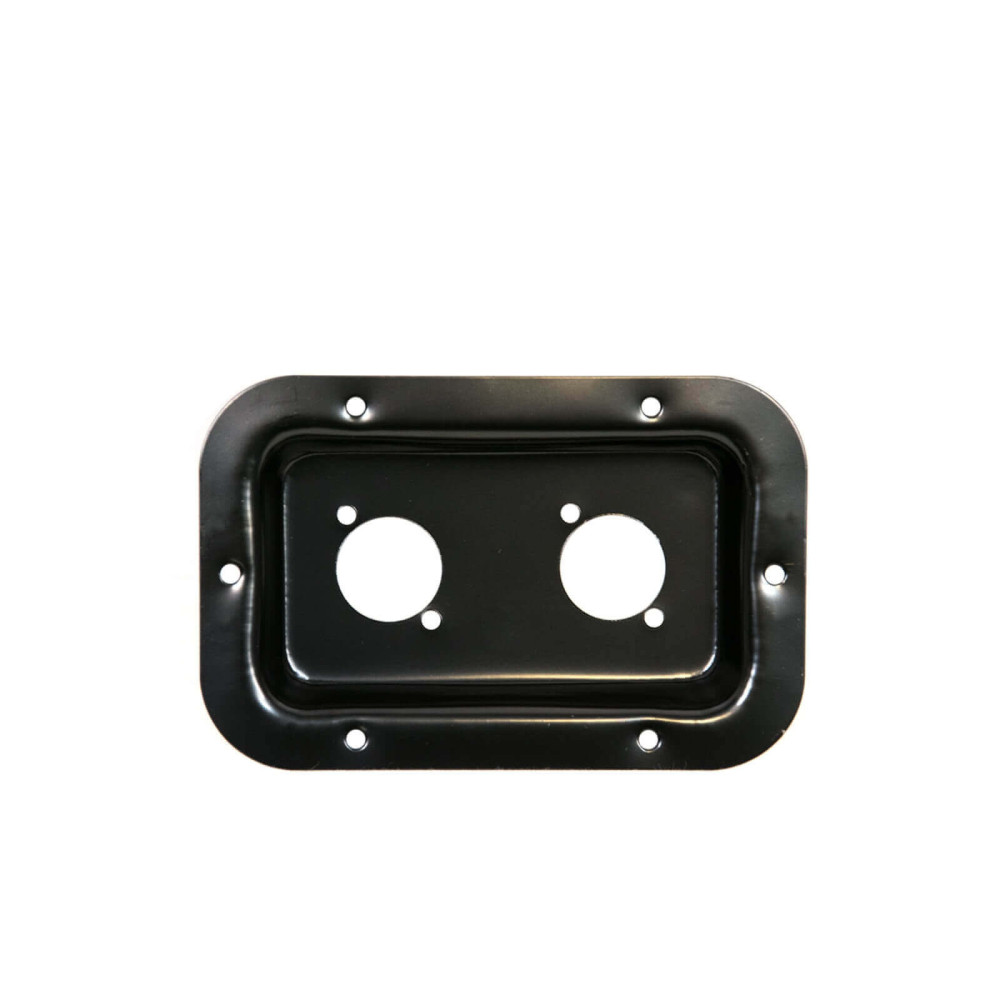 Thunder MTP-136S fém csatlakozó tálca, 2x Speakon furat (13,6x9 cm)
