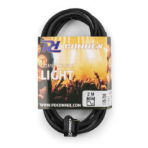 PD Connex CX07-2m DMX/FÉNY Jel&Táp Hosszabbító Kombikábel (XLR + PowerCon)