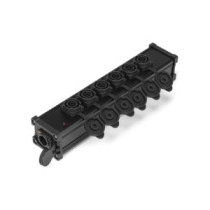 PD Connex PSB35 PowerCon Splitter, tápcsatlakozó elosztó, IP65 (1 be/7 ki)