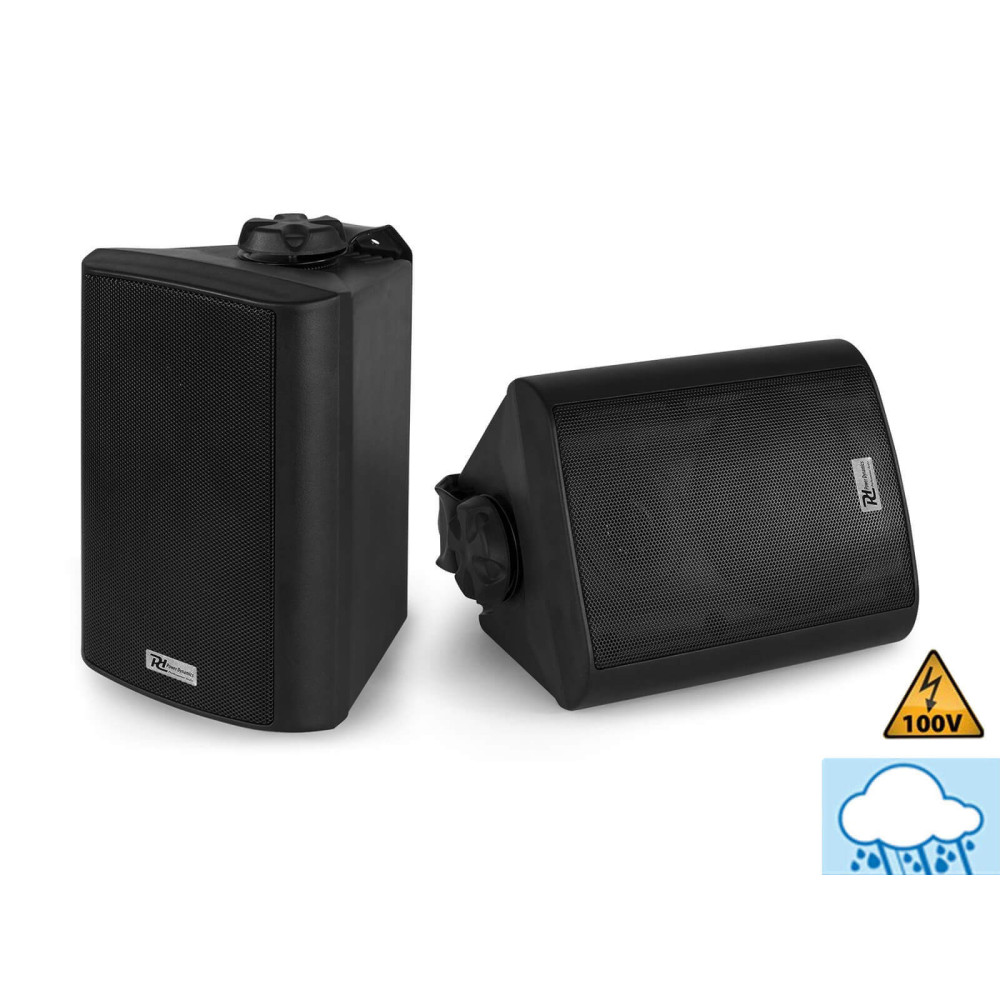 Power Dynamics BC40B (4") Fali hangfal szett 2x30/100W, 8 Ohm/100V - fekete