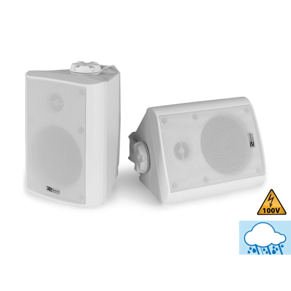 Power Dynamics BC40W (4") Fali hangfal szett 2x30/100W, 8 Ohm/100V - fehér