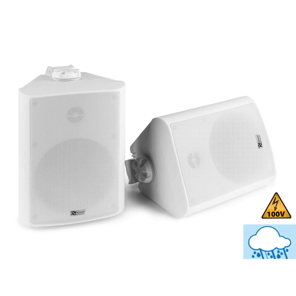 Power Dynamics BC50W (5,25") Fali hangfal szett 2x35/120W, 8 Ohm/100V - fehér