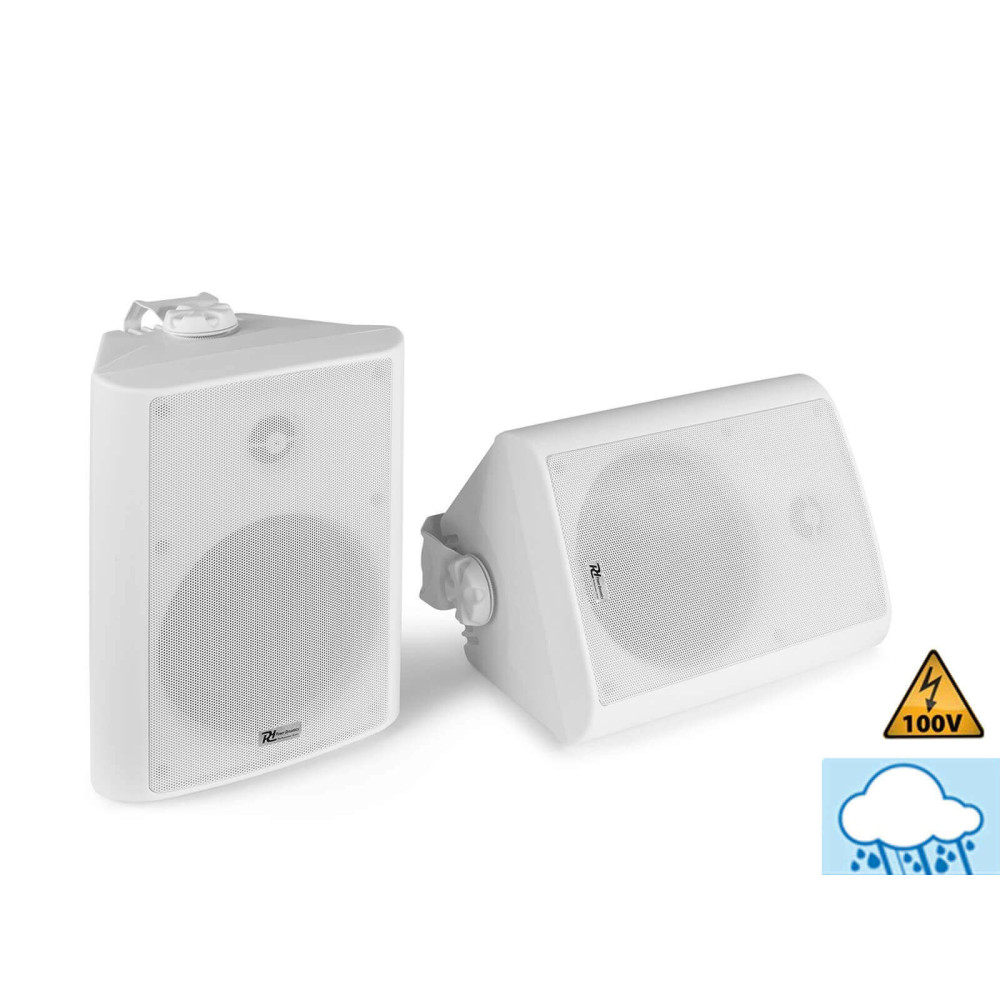 Power Dynamics BC65W (6,5") Fali hangfal szett 2x45/150W, 8 Ohm/100V - fehér