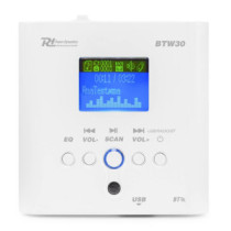 Power Dynamics BTW60SET falba építhető sztereó hangfalszett, USB/FM/Bluetooth 2x30W