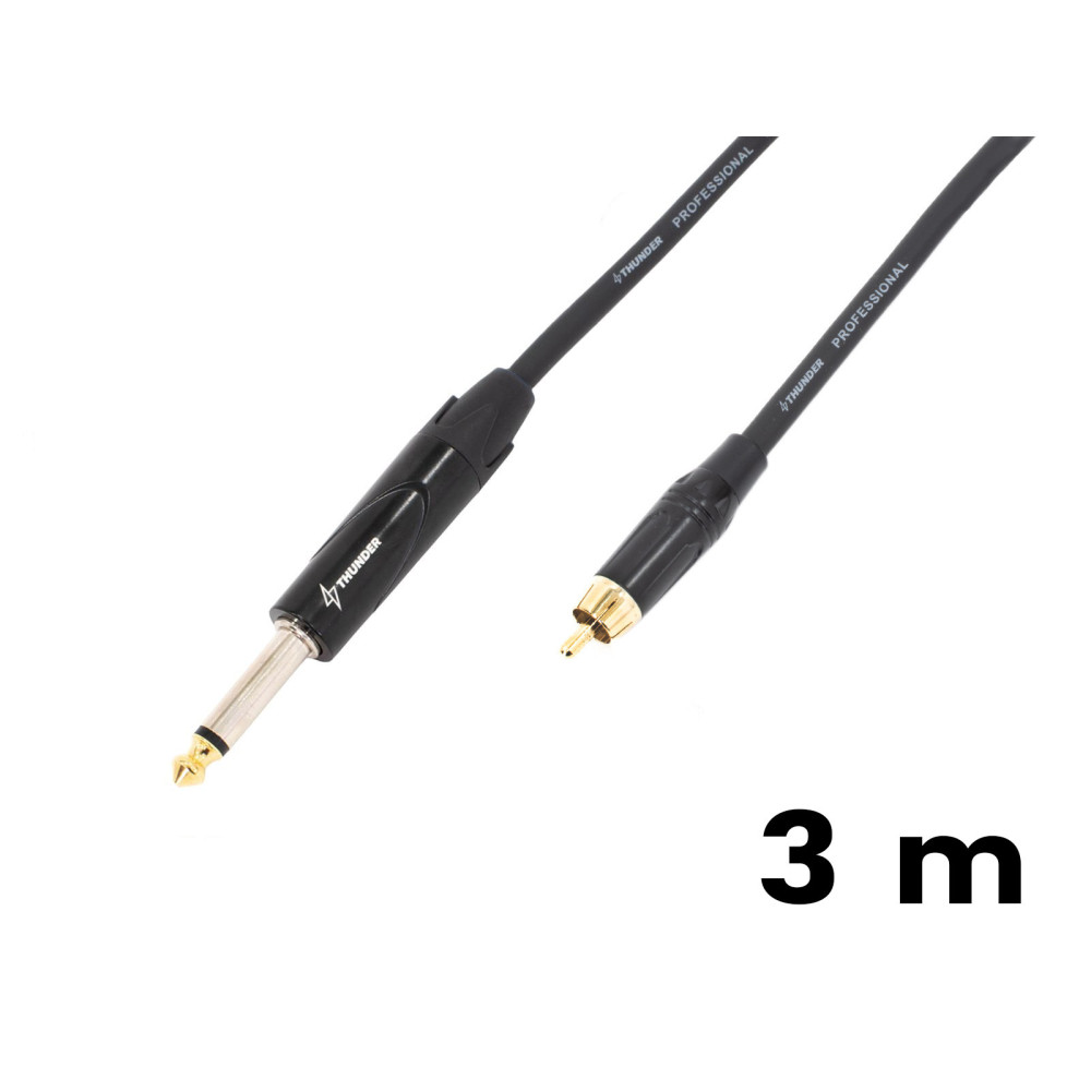 Thunder GX95-3m jelkábel (6,3 mm Jack - RCA)