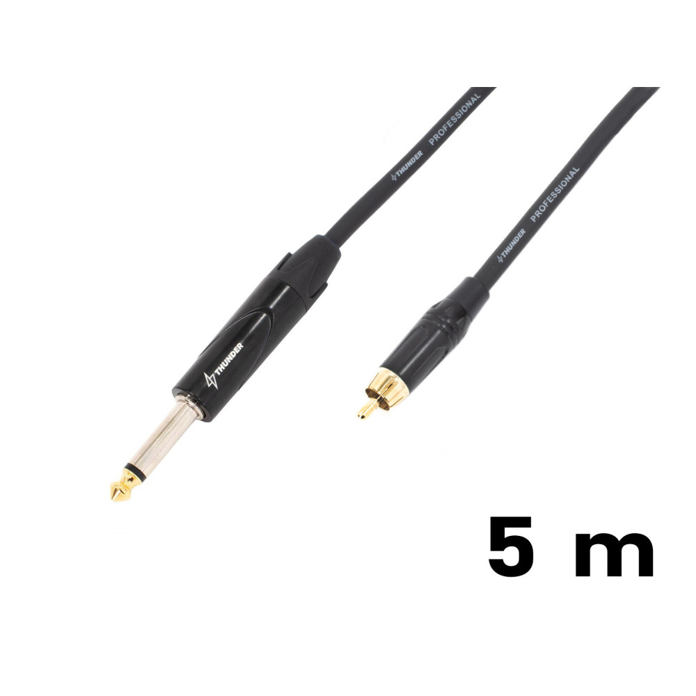 Thunder GX95-5m jelkábel (6,3 mm Jack - RCA)