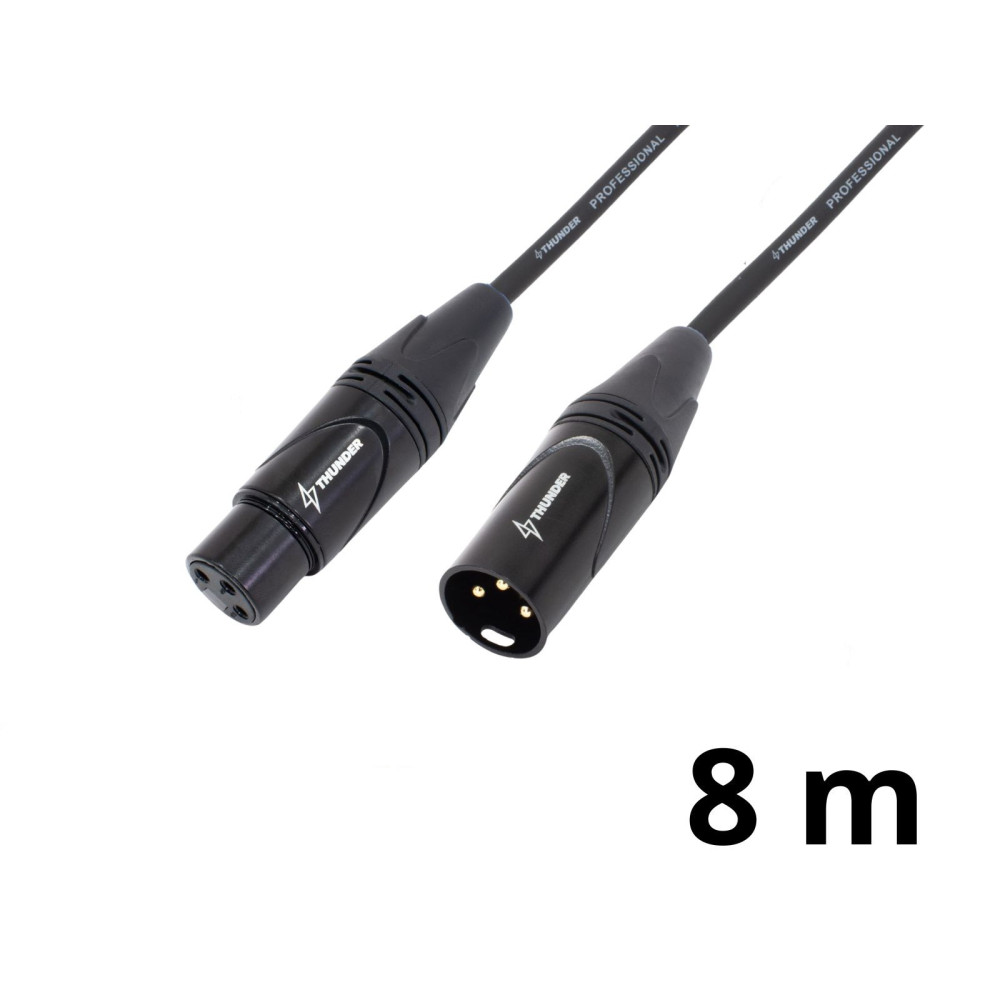 Thunder MC199-8m jelkábel (XLR mama - XLR papa)