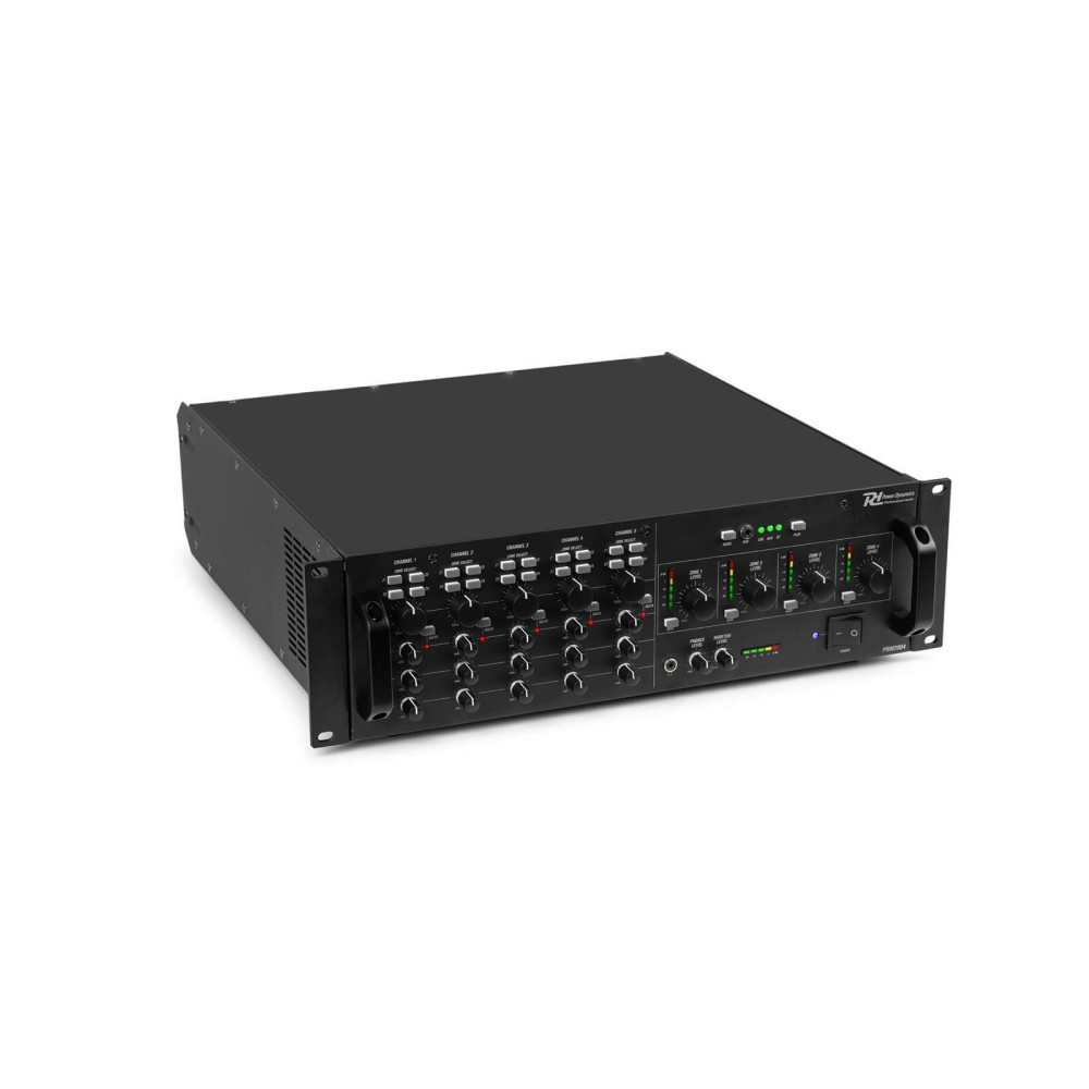 Power Dynamics PAM2004, 4 csatornás 200W mátrix erősítő