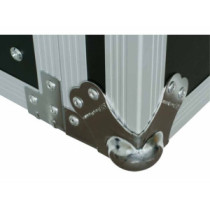 Power Dynamics PD-F16U10T 19 (16U) PROFI Rétegelt lemez/fém Rackláda Asztallá alakítható Kerekekkel