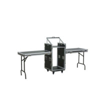 Power Dynamics PD-F16U10T 19 (16U) PROFI Rétegelt lemez/fém Rackláda Asztallá alakítható Kerekekkel