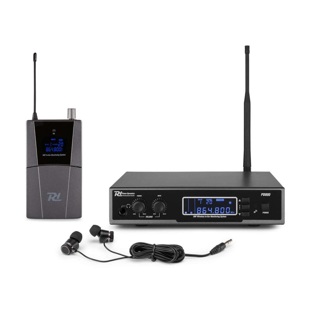 Power Dynamics PD800 vezeték nélküli fülmonitor szett (1 db fülhallgatóval)