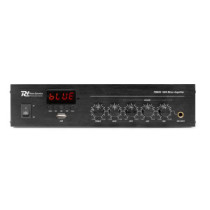 Power Dynamics PDM25 100V erősítő (25W) Mikrofon + Jel bemenet (MP3 + Bluetoot + FM)