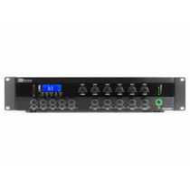 Power Dynamics PDW360MP3 PA Keverő - erősítő , 360W/100V, 6 zóna, Bluetooth, USB, SD, FM