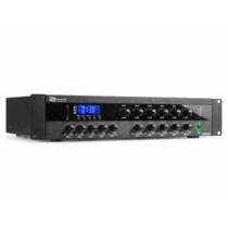 Power Dynamics PDW360MP3 PA Keverő - erősítő , 360W/100V, 6 zóna, Bluetooth, USB, SD, FM